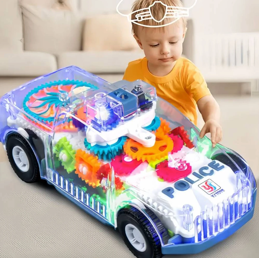 Transparent Concept Gear Police Car